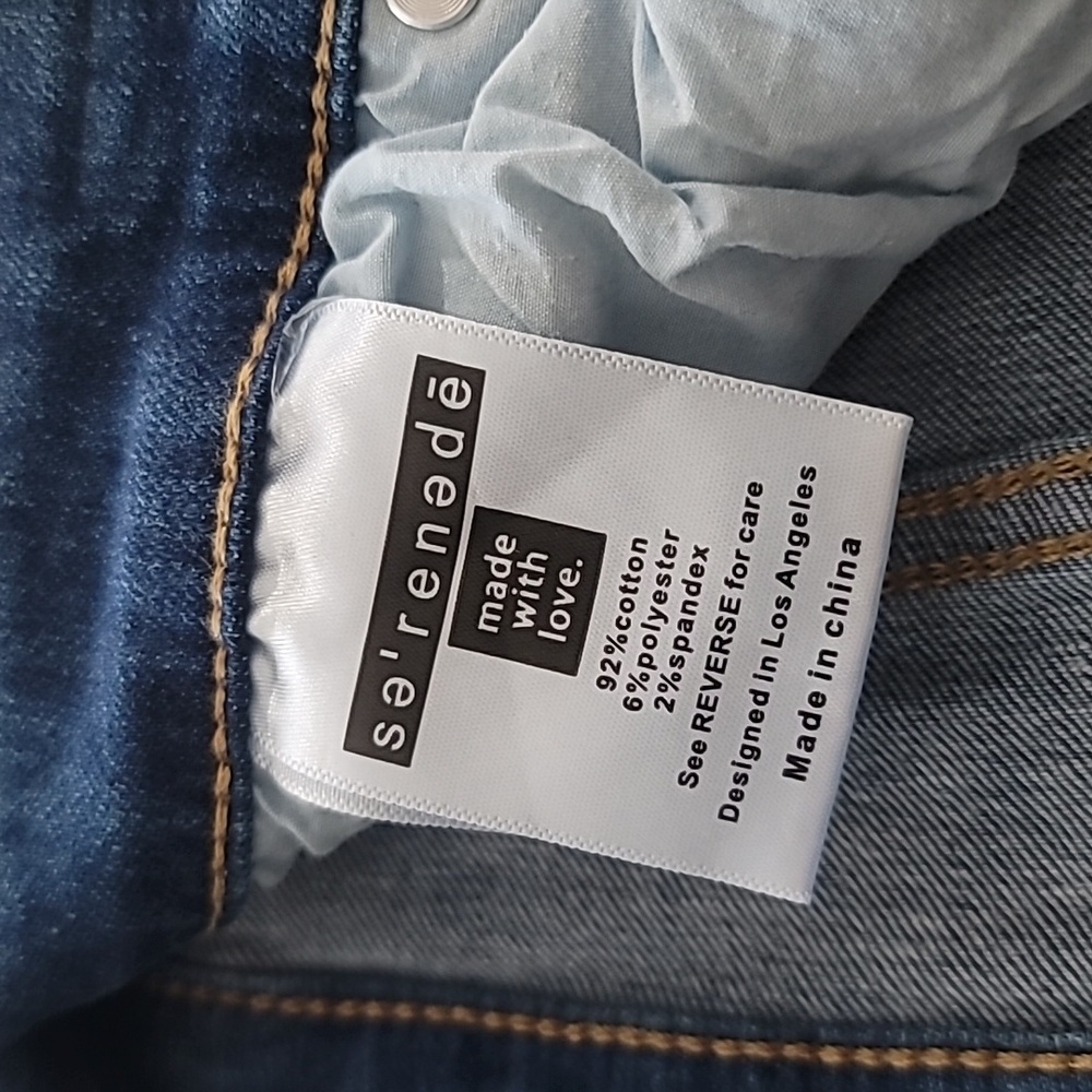 SERENEDE Ciel 7 Serenity Prayer Patchwork Streetwear Distressed Skinny Jeans W30 - Picture 7 of 16